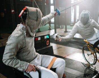 para szermierka na wózku sport paralimpijski