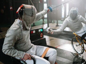 para szermierka na wózku sport paralimpijski